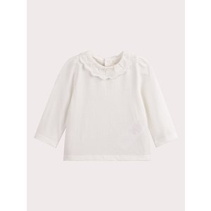 Βρεφική Μακρυμάνικη Μπλούζα για Κορίτσια Classy White
