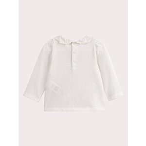Βρεφική Μακρυμάνικη Μπλούζα για Κορίτσια Classy White