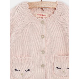 Βρεφική Ζακέτα για Κορίτσια Knitted Pink