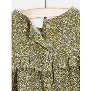 Βρεφικό Φόρεμα για Κορίτσια Green Floral