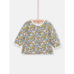 Βρεφική Μπλούζα για Κορίτσια Yellow Floral
