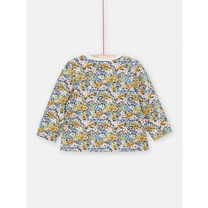 Βρεφική Μπλούζα για Κορίτσια Yellow Floral