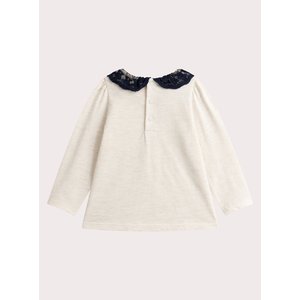 Βρεφική Μπλούζα για Κορίτσια Beige Lace
