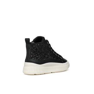 Παιδικά Παπούτσια Geox Laquinny για Κορίτσια Black Sparkles (Μεγέθη 28-36)