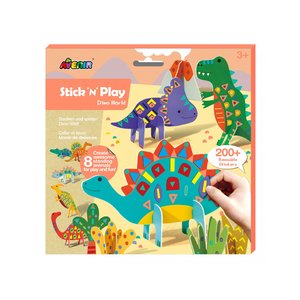 Παιδικό Βιβλίο Stick 'N' Play Avenir Dino World