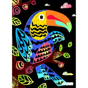 Παιδικό Βιβλίο Ζωγραφικής Avenir-Scratch Magic Birds