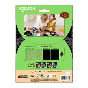 Παιδικό Βιβλίο Ζωγραφικής Avenir-Scratch Dinos