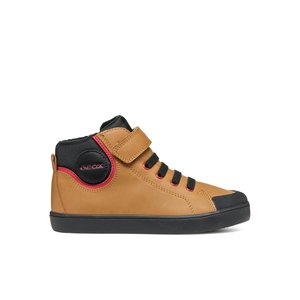 Παιδικά Παπούτσια Geox Gisli για Αγόρια Brown/Black (Μεγέθη 28-36)