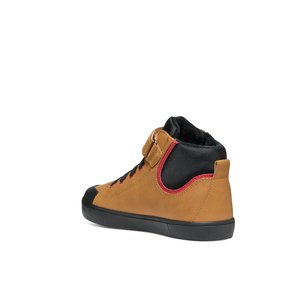 Παιδικά Παπούτσια Geox Gisli για Αγόρια Brown/Black (Μεγέθη 28-36)