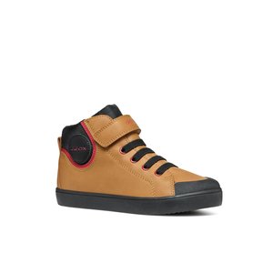 Παιδικά Παπούτσια Geox Gisli για Αγόρια Brown/Black (Μεγέθη 28-36)