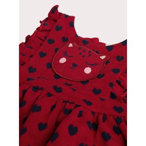 Βρεφικό Φόρεμα για Κορίτσια Red Kitty