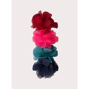 Σετ Παιδικά Λαστιχάκια για Κορίτσια Floral 4 τμχ