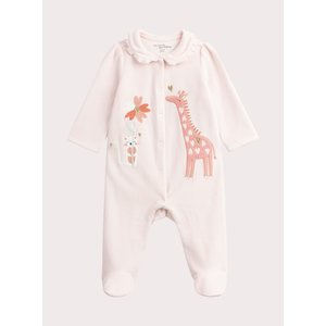 Βρεφική Πιτζάμα για Κορίτσια Pale Pink Giraffe