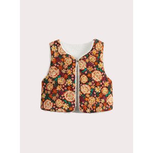 Βρεφικό Γιλέκο για Κορίτσια Floral Fur - 2 σε 1