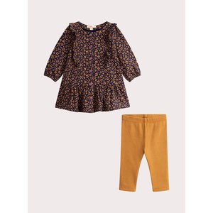 Βρεφικό Σετ για Κορίτσια Mustard Print