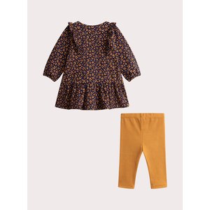 Βρεφικό Σετ για Κορίτσια Mustard Print