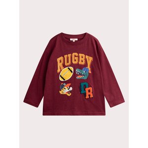Παιδική Μπλούζα για Αγόρια Burgundy Rugby