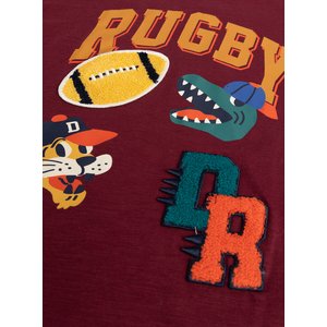 Παιδική Μπλούζα για Αγόρια Burgundy Rugby