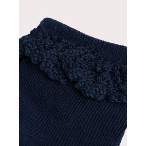 Βρεφικές Κάλτσες για Κορίτσια Navy Ruffled