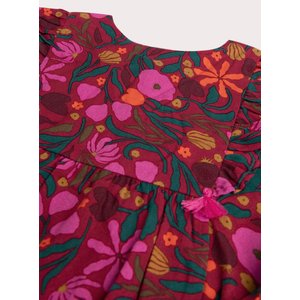 Παιδικό Φόρεμα για Κορίτσια Deep Red Floral