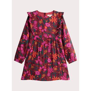 Παιδικό Φόρεμα για Κορίτσια Deep Red Floral
