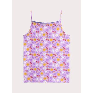 Σετ Παιδικά Φανελάκια για Κορίτσια Purple Daisy 2 τμχ