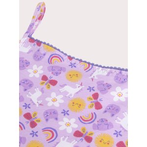 Σετ Παιδικά Φανελάκια για Κορίτσια Purple Daisy 2 τμχ