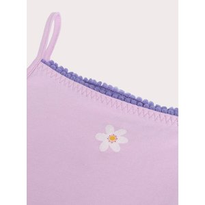 Σετ Παιδικά Φανελάκια για Κορίτσια Purple Daisy 2 τμχ