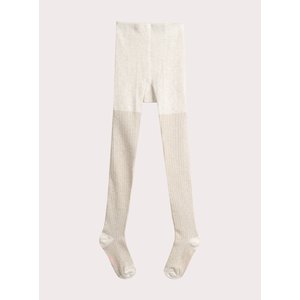 Παιδικό Καλσόν για Κορίτσια Ribbed Beige