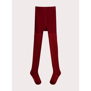 Παιδικό Καλσόν για Κορίτσια Ribbed Red