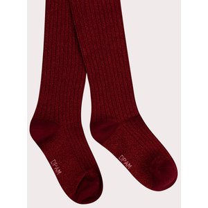 Παιδικό Καλσόν για Κορίτσια Ribbed Red