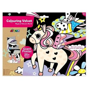 Παιδικός Βελούδινος Καμβάς Ζωγραφικής Avenir-Unicorn