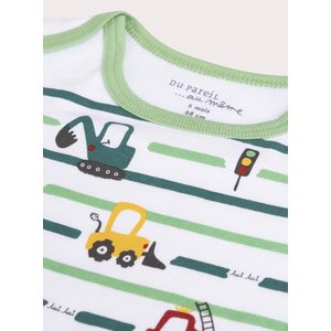 Σετ Βρεφικά Φορμάκια Green Vehicles 2 τμχ