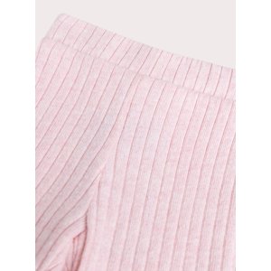 Βρεφικό Κολάν για Κορίτσια Ribbed Pink