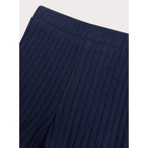Βρεφικό Κολάν για Κορίτσια Ribbed Navy