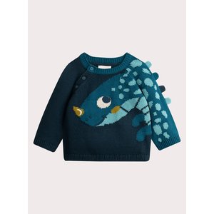 Βρεφικό Πουλόβερ Για Αγόρια Navy Dinosaur