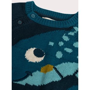 Βρεφικό Πουλόβερ Για Αγόρια Navy Dinosaur