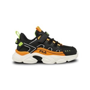 Παιδικά Παπούτσια Fila Memory Spinel για Αγόρια Black/Orange (Μεγέθη 28-35)
