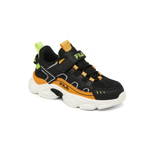 Παιδικά Παπούτσια Fila Memory Spinel για Αγόρια Black/Orange (Μεγέθη 28-35)