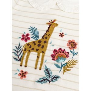 Βρεφική Μπλούζα για Κορίτσια Stripped Giraffe