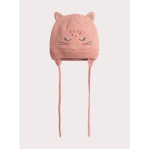 Βρεφικός Σκούφος για Κορίτσια Pink Cat