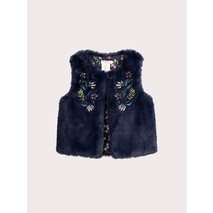 Παιδικό Γιλέκο για Κορίτσια Navy Fur
