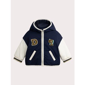 Βρεφικό Μπουφάν για Αγόρια Navy/White Dino