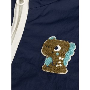 Βρεφικό Μπουφάν για Αγόρια Navy/White Dino