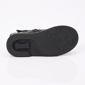Παιδικά Μποτάκια Camper Twins για Κορίτσια Black Flowers (Μεγέθη 26-34)