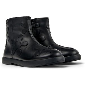 Παιδικά Μποτάκια Camper Twins για Κορίτσια Black Flowers (Μεγέθη 26-34)