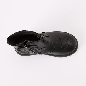 Παιδικά Μποτάκια Camper Twins για Κορίτσια Black Flowers (Μεγέθη 26-34)