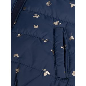 Βρεφικό Αμάνικο Μπουφάν για Κορίτσια Navy Prints - 2 σε 1