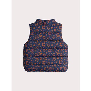 Βρεφικό Αμάνικο Μπουφάν για Κορίτσια Navy Prints - 2 σε 1
