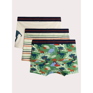 Σετ Παιδικά Εσώρουχα για Αγόρια Green Dinos 3 τμχ